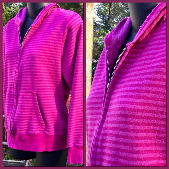 Striped Hoody, sz M - Picture 2 of 6